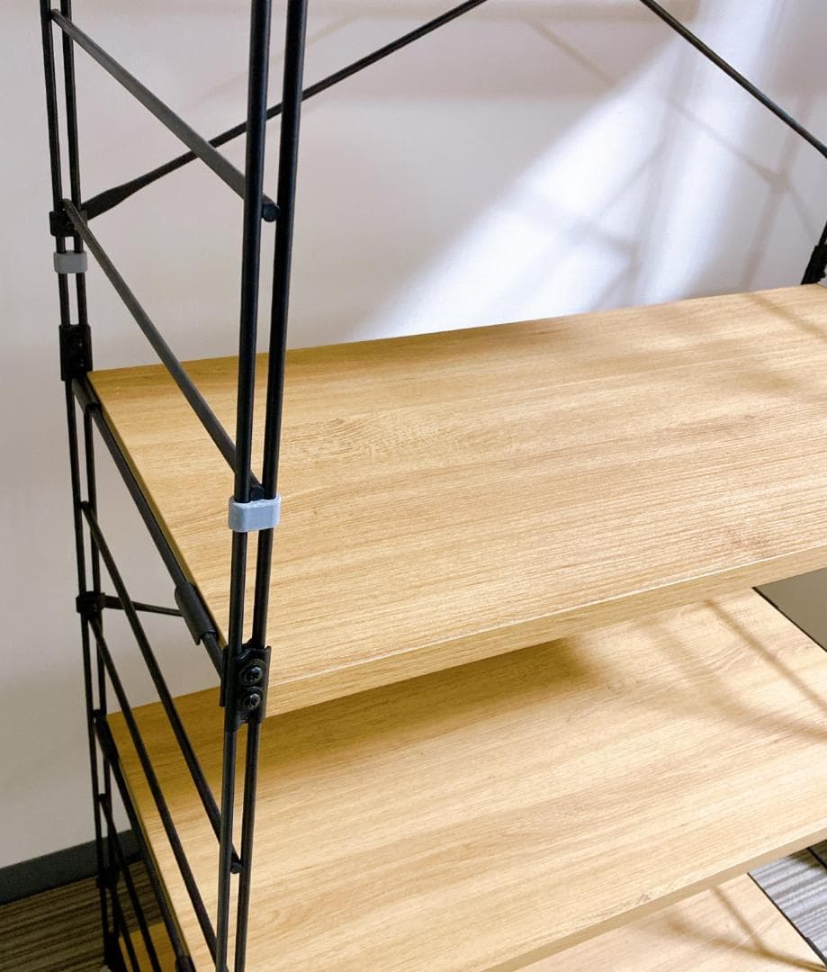 まみちゃん専用　YAMAZEN ウッドシェルフ 5段 ラック ナチュラル