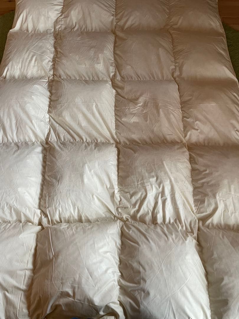 【エコダウン使用】羽毛布団　シングル　150×210 1.5kg カバー付きB