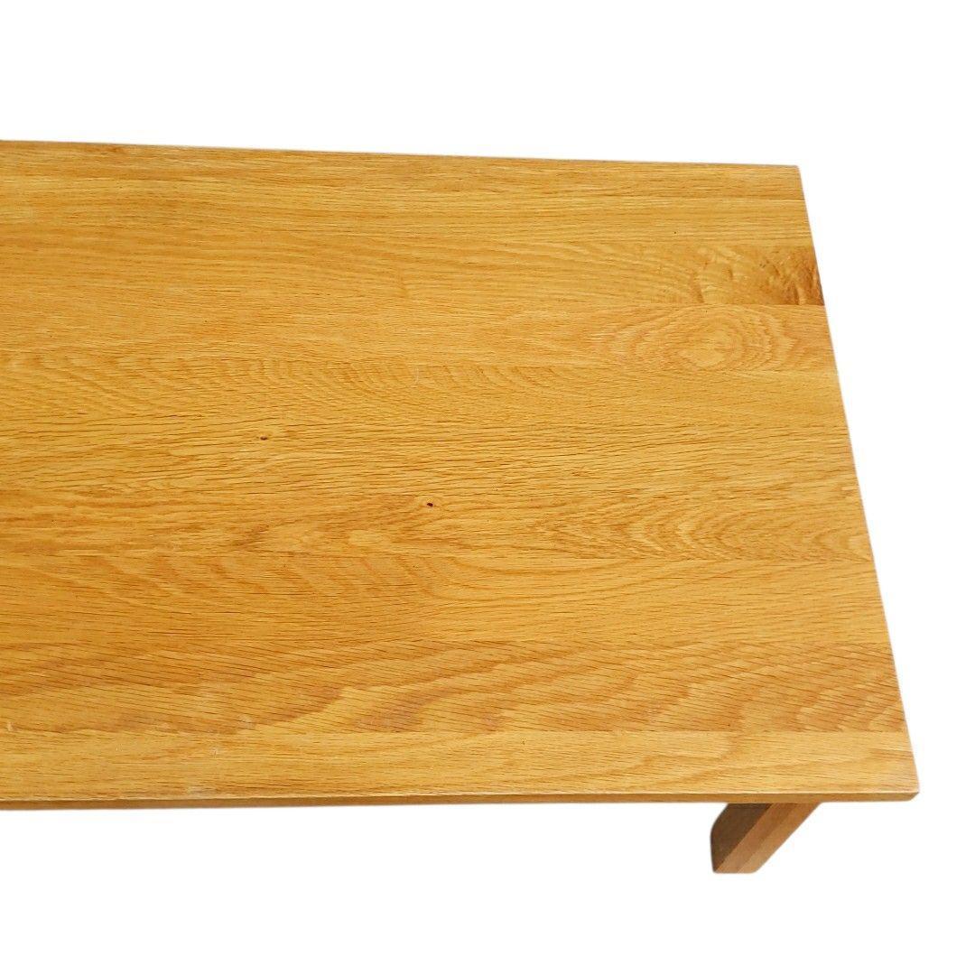 無印良品 木製ローテーブル 引出付 オーク材 ナチュラル 無垢材 文机 デスク