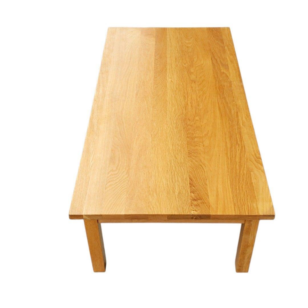 無印良品 木製ローテーブル 引出付 オーク材 ナチュラル 無垢材 文机 デスク