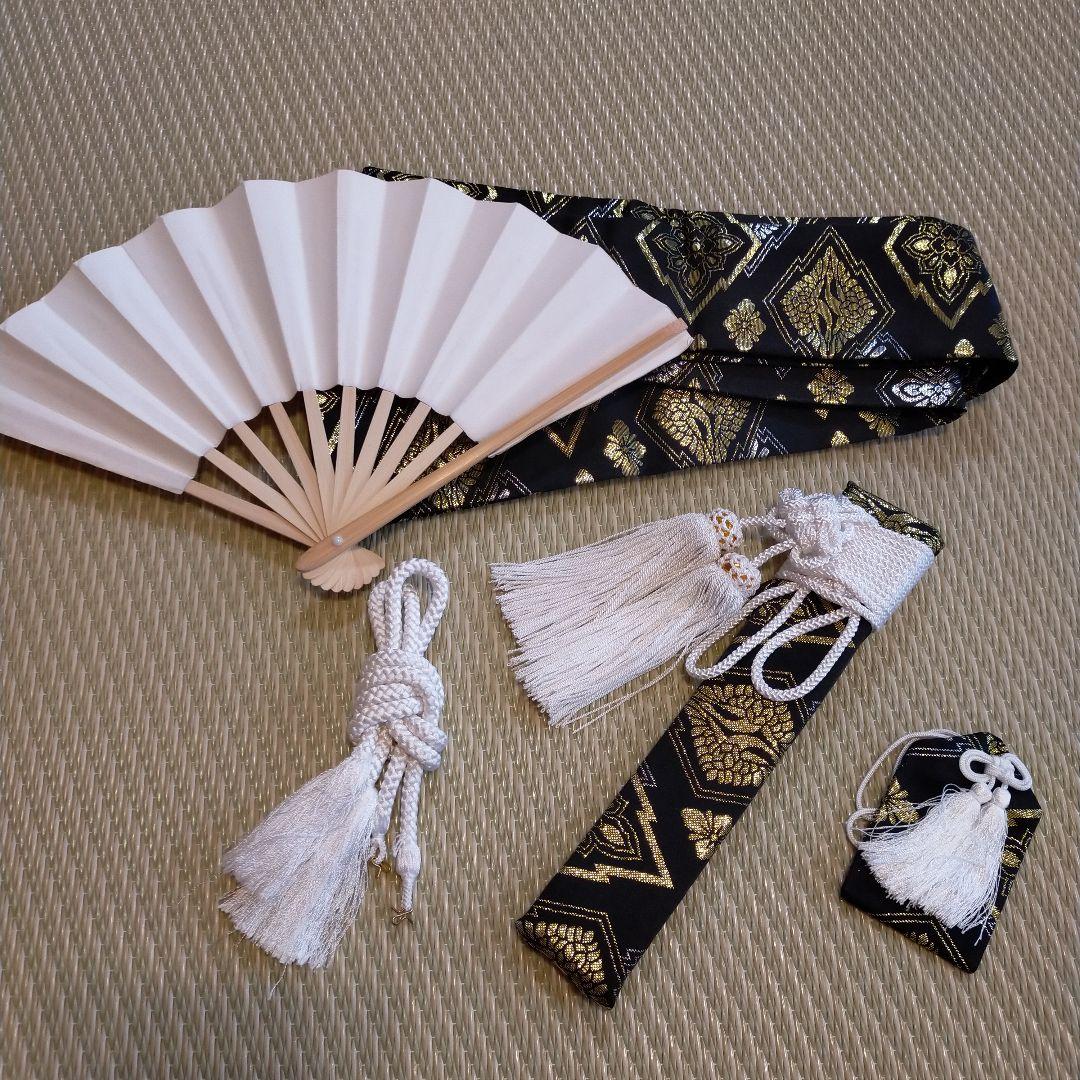 黒地に鷹の柄　七五三５歳男の子着物セット