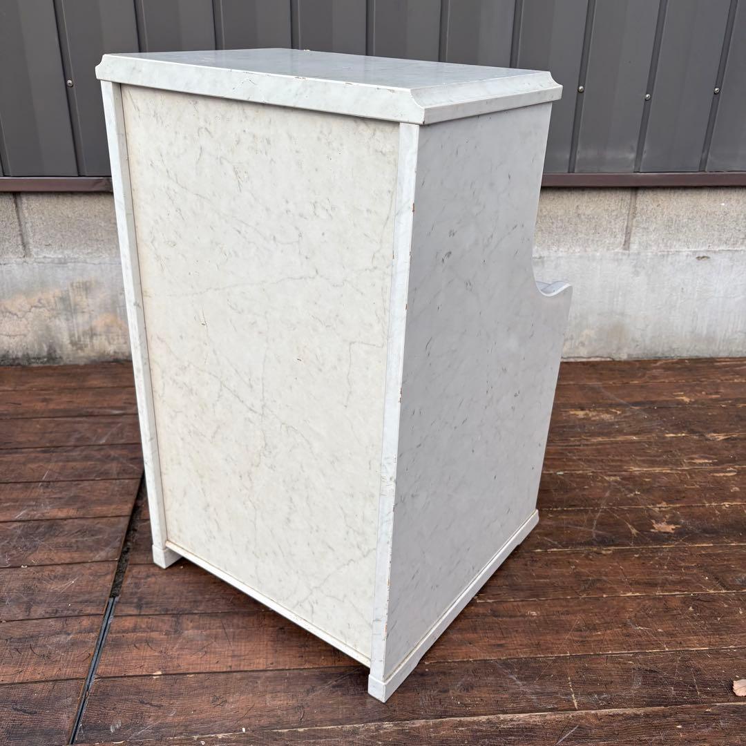 C1北欧レトロ カリモク家具 木製ドレッサーテーブル 収納椅子付きサイドテーブル