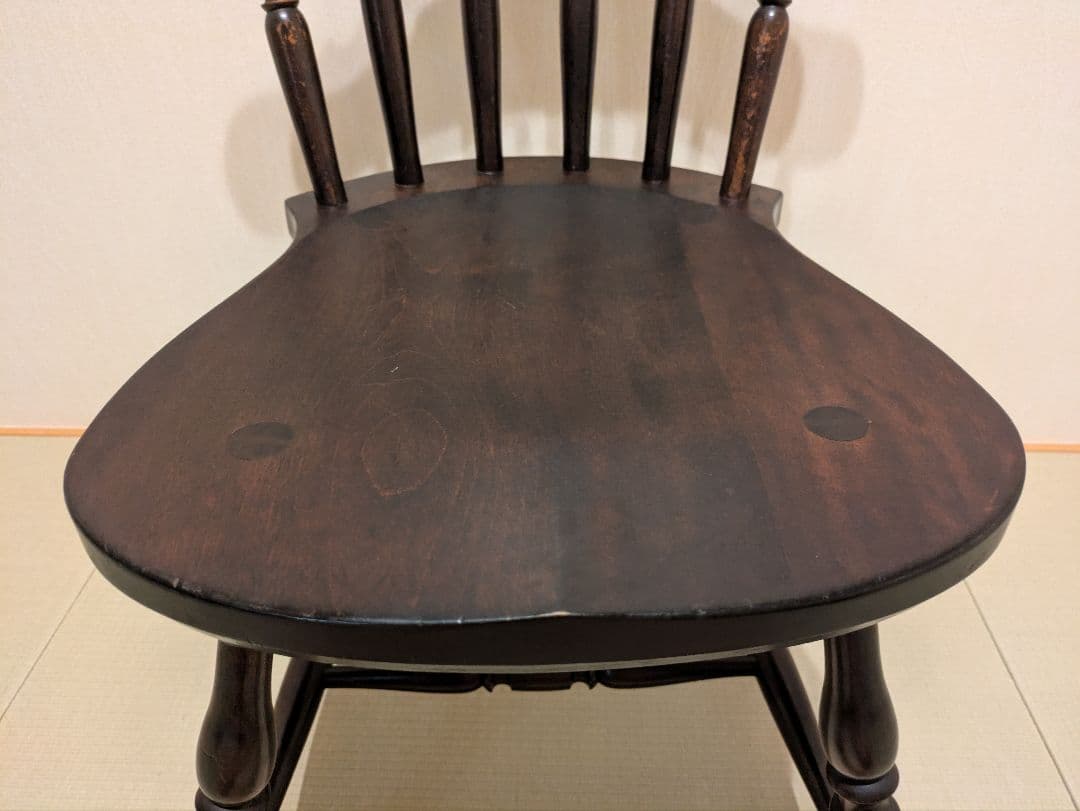 松本民芸家具 ウィンザーチェア ダイニングチェア 木製 アンティーク調