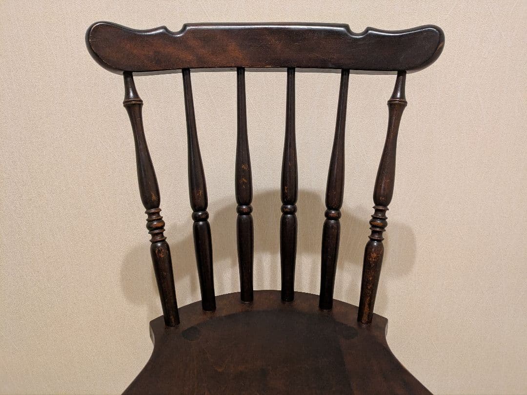 松本民芸家具 ウィンザーチェア ダイニングチェア 木製 アンティーク調