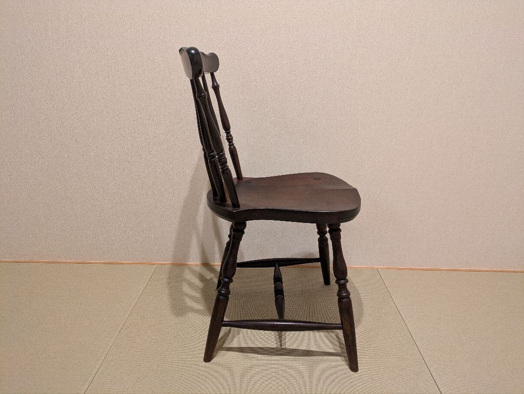 松本民芸家具 ウィンザーチェア ダイニングチェア 木製 アンティーク調