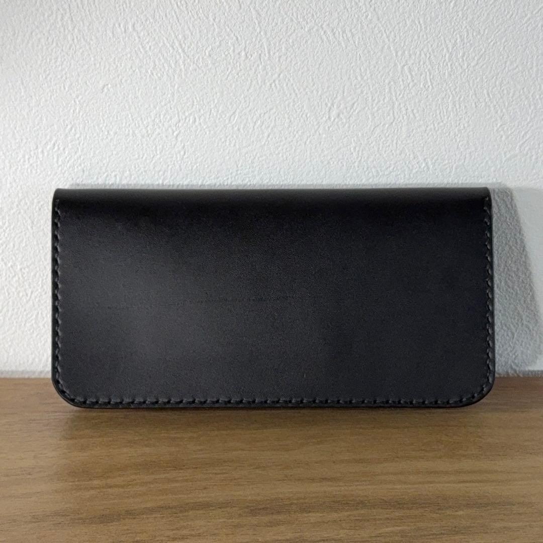 栃木レザー 茶芯 42talon トラッカーウォレット Black edge