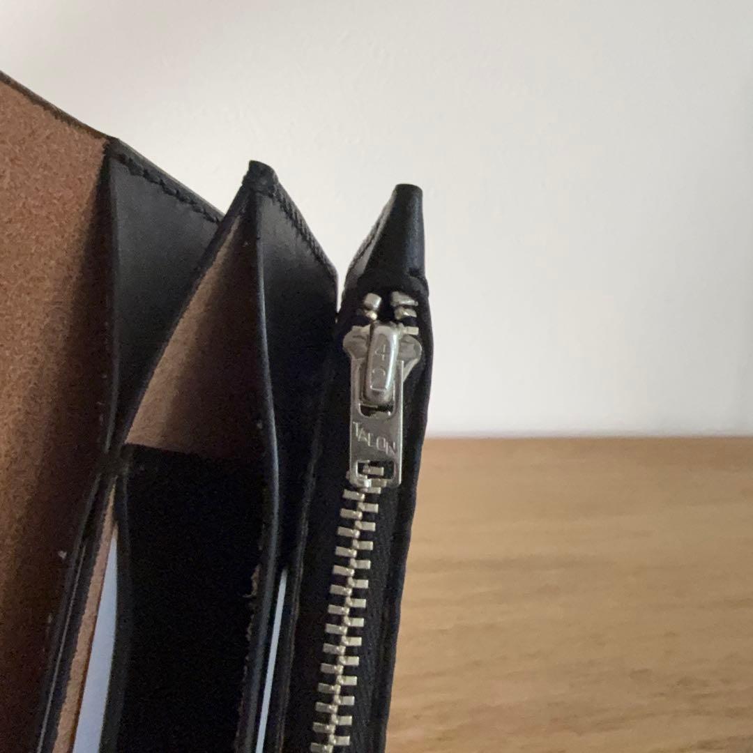 栃木レザー 茶芯 42talon トラッカーウォレット Black edge