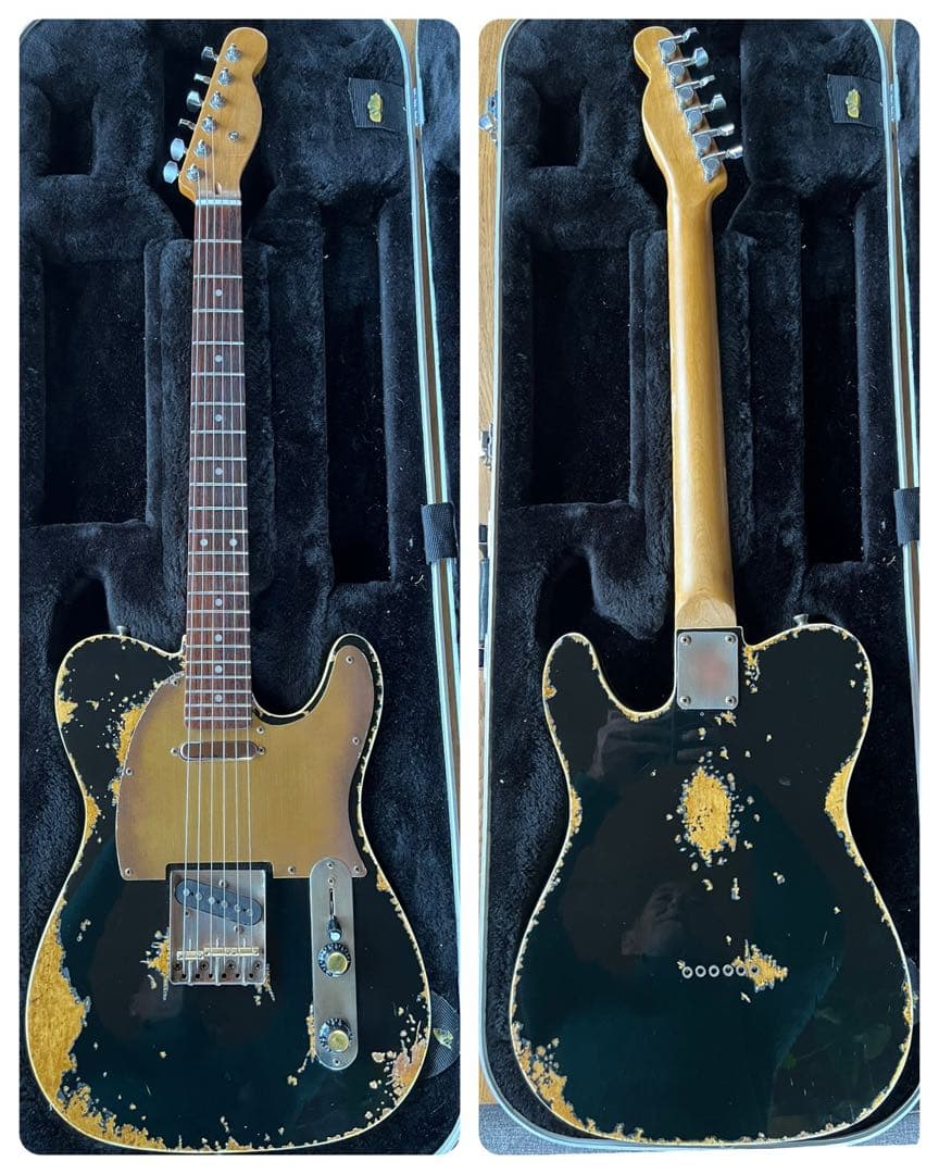 ハードレリックテレキャスタイプ ダブルバインディング アルニコシングルPU