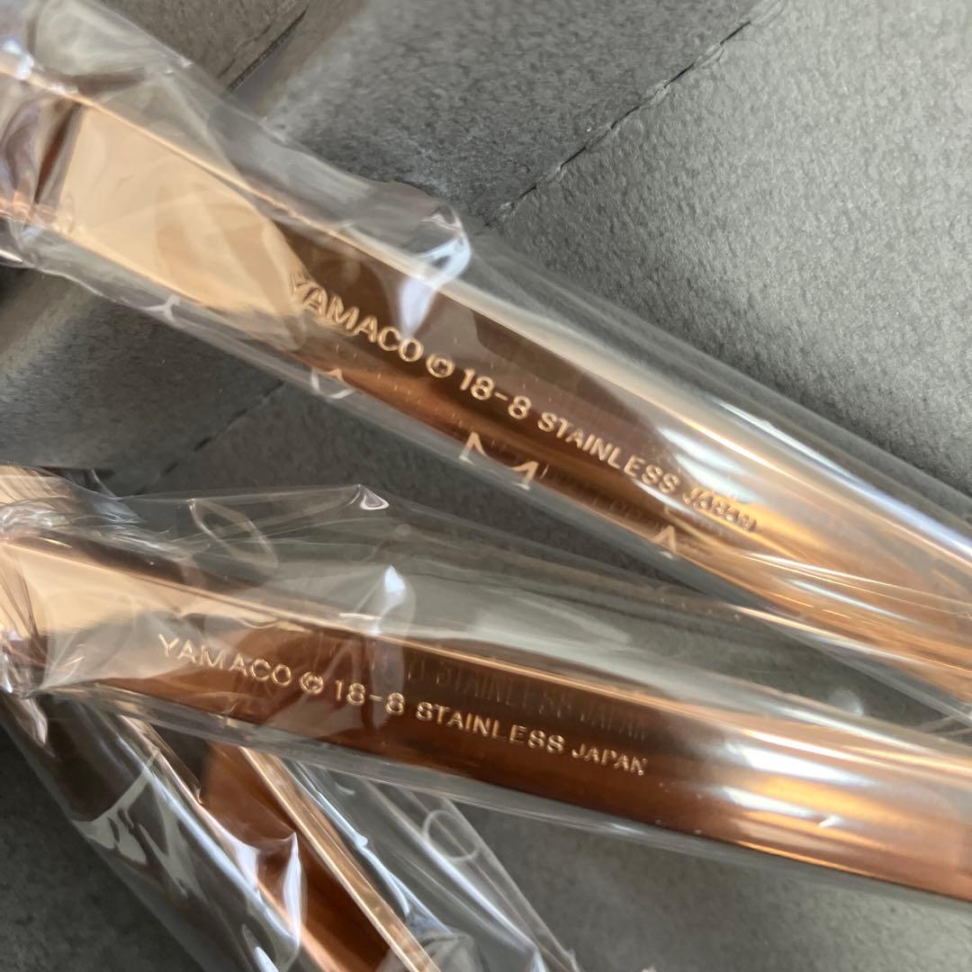 未使用★YAMACO ピンクゴールド カトラリーセット'8pcs