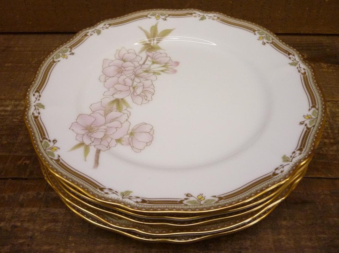 ヴィンテージ ノリタケ ガラコンテッサ 21㎝プレート 5枚 廃盤 S15459