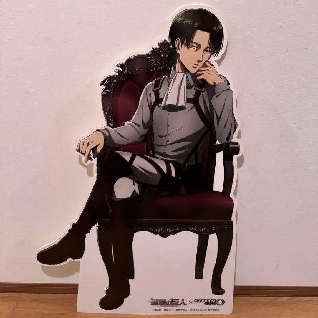 進撃の巨人 リヴァイ 等身大パネル キャラウムカフェ 受注生産品 2種
