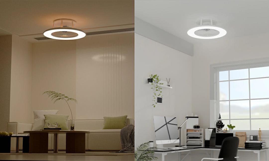 F002シーリングファン ファン付小型扇風機サーキュレーターリモコンLED電球灯