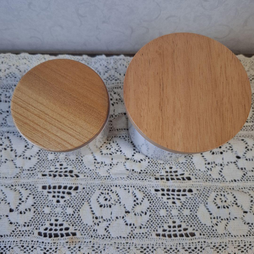 イマン　ダイアナローズ　ホーロー木蓋キャニスターAW S.Mサイズセット