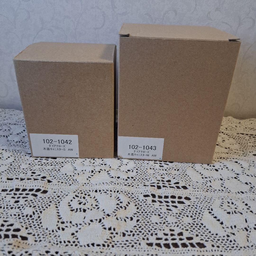 イマン　ダイアナローズ　ホーロー木蓋キャニスターAW S.Mサイズセット