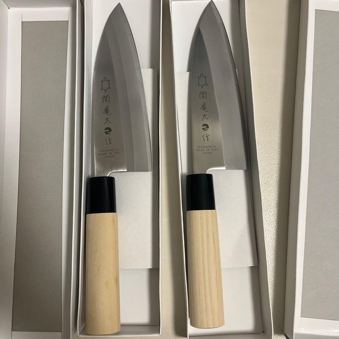 関亀太作　刺身包丁　出刃　2本セット　新品