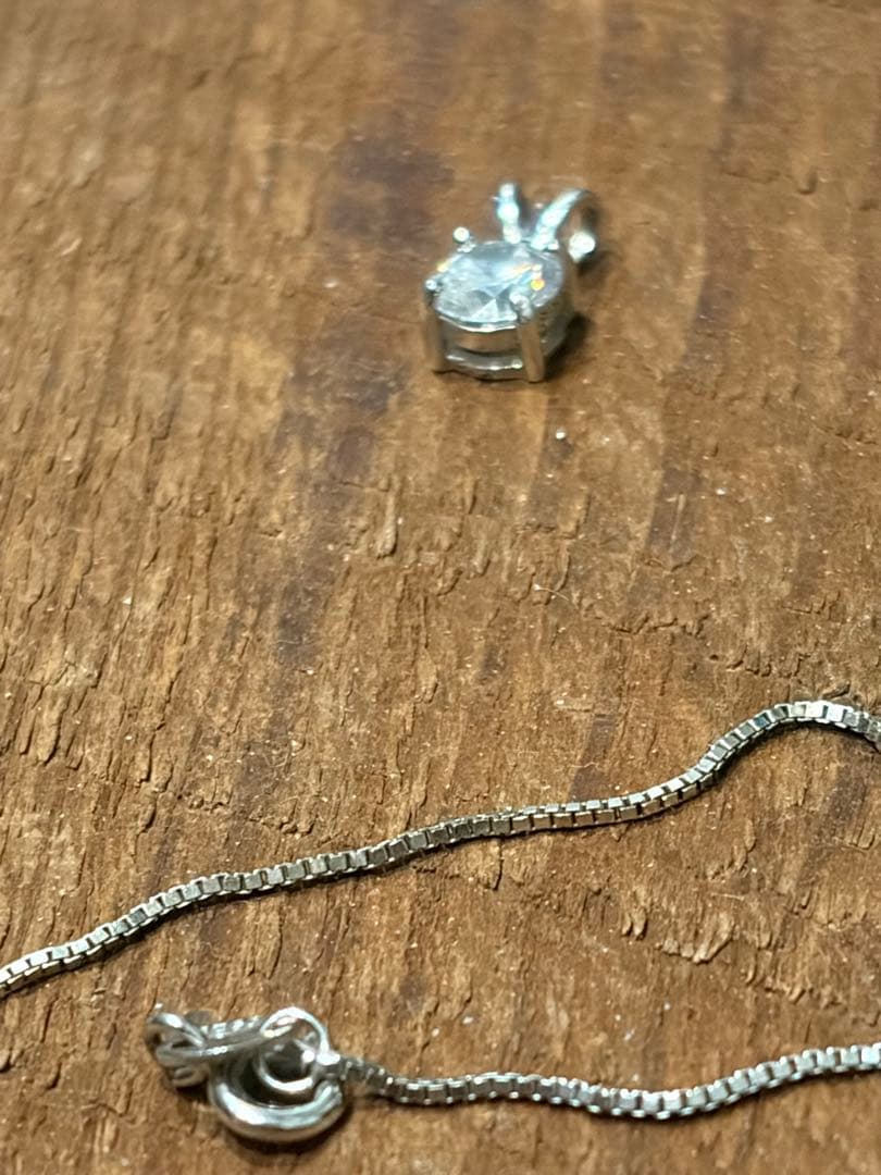 御売約御礼　925刻印のペンダントネックレス+ギミック二連ネックレス＋SVピアス