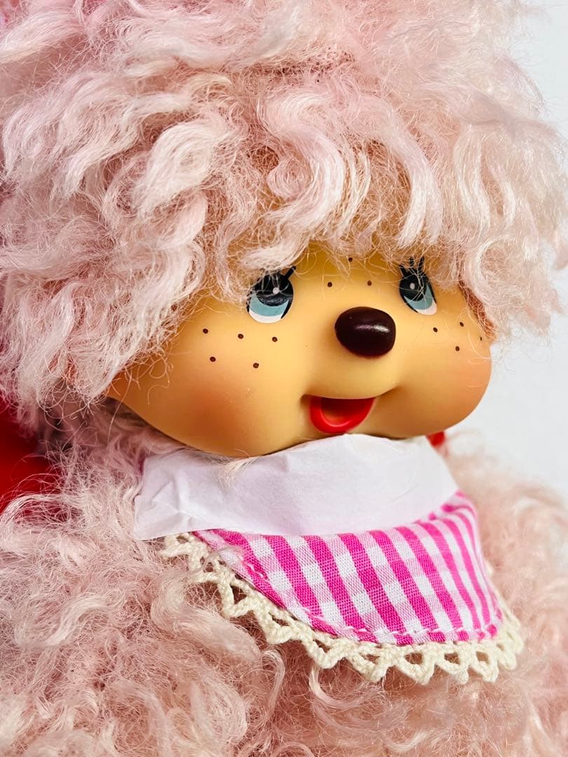 ラスト1点 モンチッチ ボア ロング くすみピンク 日本未発売 海外 レア