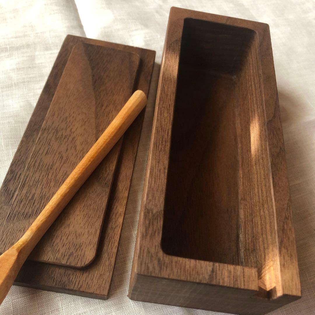 富井貴志作バターケース　バターナイフつき