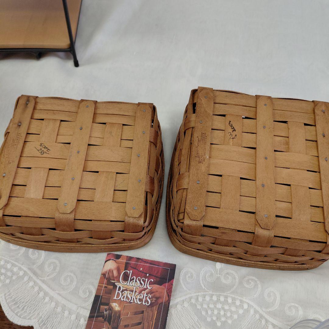 ロンガバーガー　アイアンラック　バスケット付き　インテリア　アンティーク