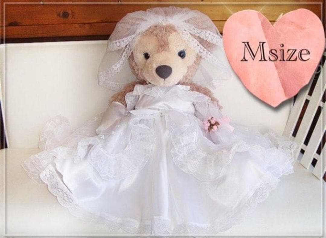 ダッフィー・シェリーメイ Mサイズ用＊ウエディングドレス＆グレータキシード