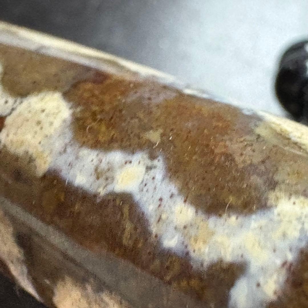 紅朱砂 五眼天珠 ネックレス　九頁岩