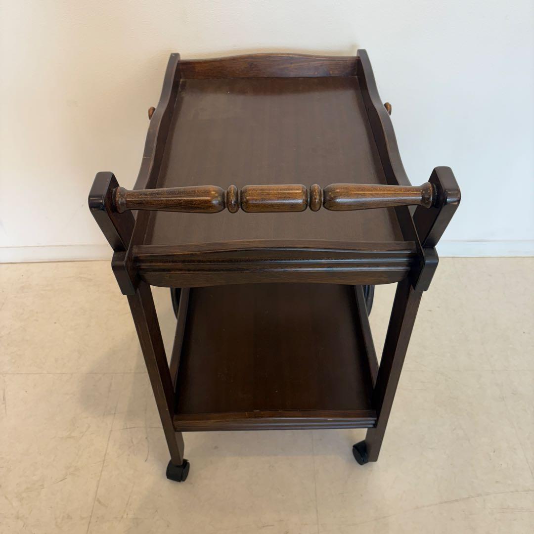 karimoku カリモク キッチンワゴン 車輪 コロニアル アンティーク