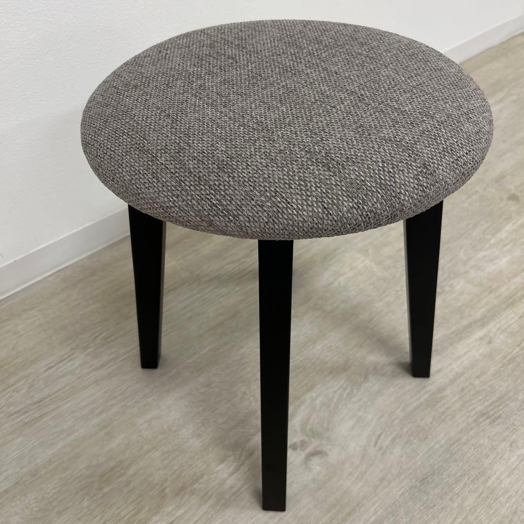 新品☆おしゃれな腰掛け スツール モダンな丸椅子 補助椅子 チェア グレー色