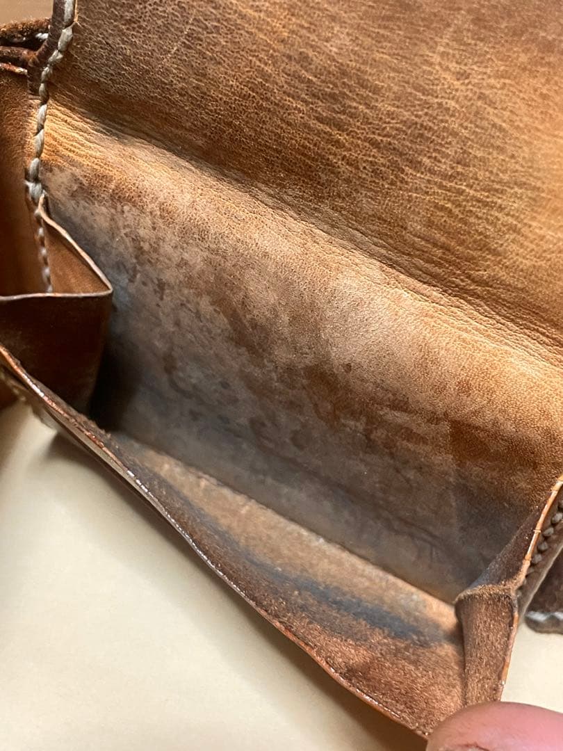 レザー 財布 スタッズ　ヴィンテージ　ウォレット　カスタム