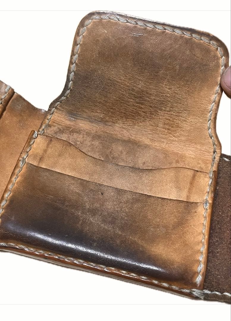 レザー 財布 スタッズ　ヴィンテージ　ウォレット　カスタム