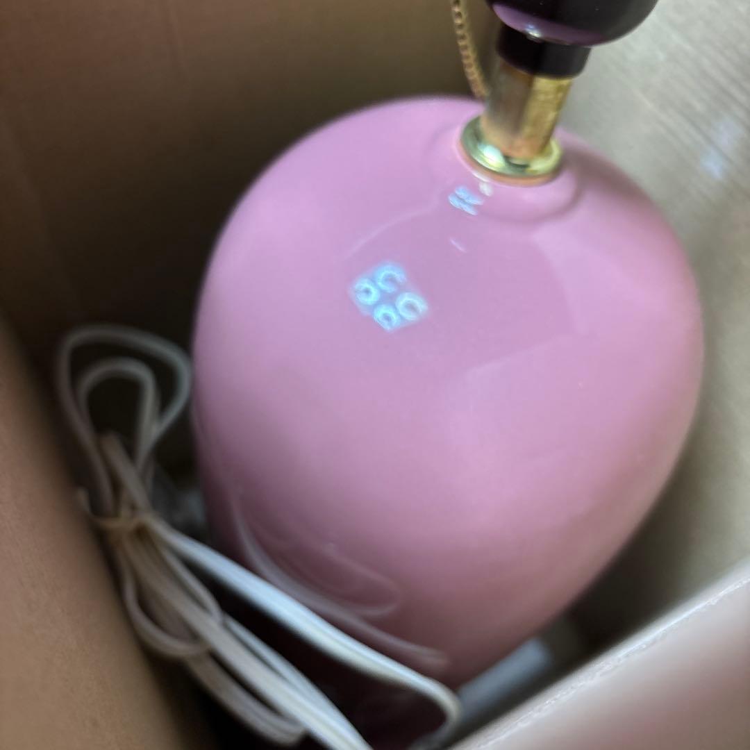 SOSHO セラミックアクセントランプ ヴィンテージ シェードランプ ピンク