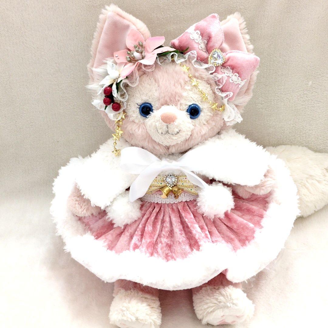 リーナベルコスチューム　Sサイズ用　クリスマスコスチュームピンクベロア　1363