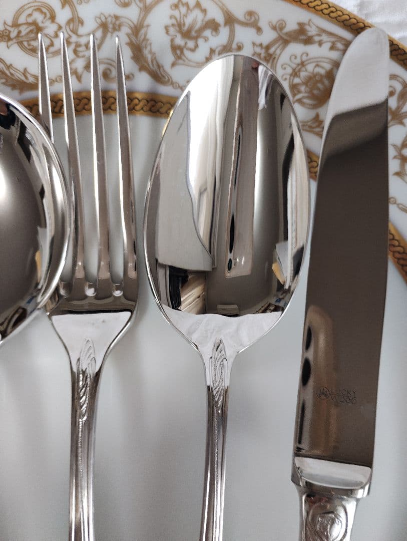 チャウーノパリシリーズ　カトラリー4本×2セット　フェルニオングラス