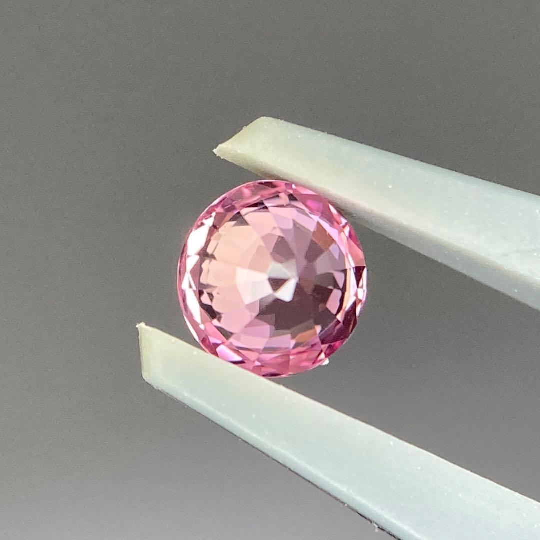 (418)鑑付　非加熱　パパラチアサファイア　ルース　0.424ct