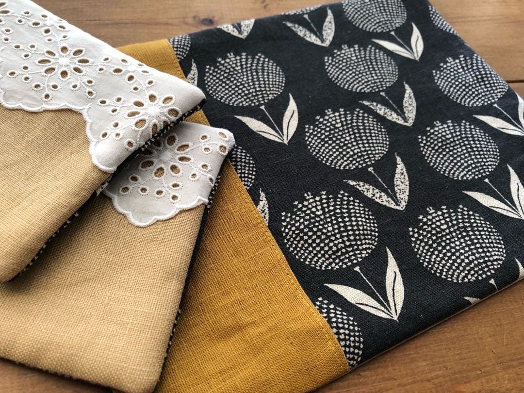 55.お茶マット〜3枚セット　北欧