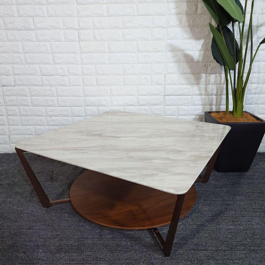 センターテーブル ローテーブル 大理石 リビングテーブル 家具 J035