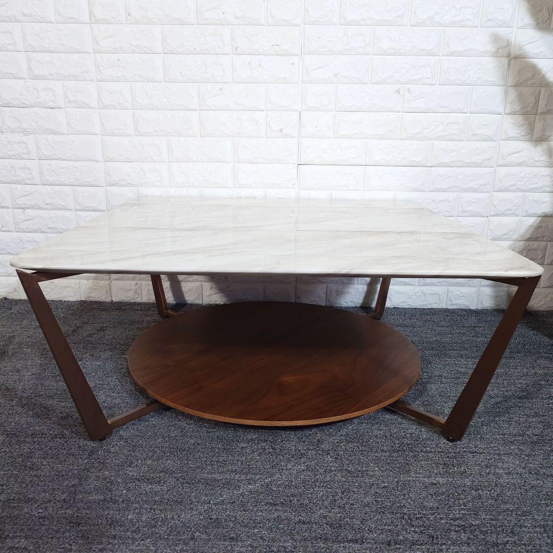 センターテーブル ローテーブル 大理石 リビングテーブル 家具 J035