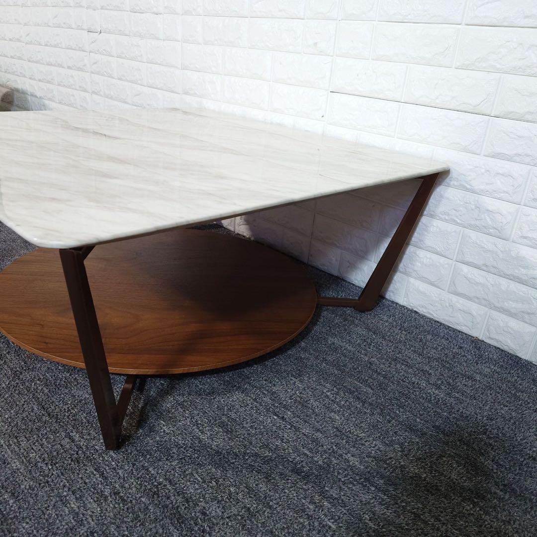 センターテーブル ローテーブル 大理石 リビングテーブル 家具 J035