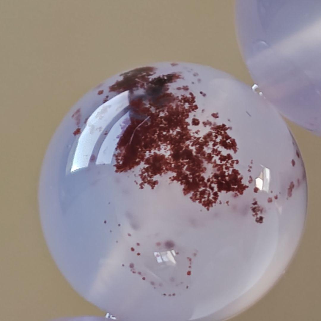 金線　如意蓮天珠とシナバーインカルセドニーのブレスレット