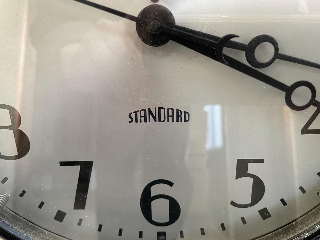VINTAGE STANDARD製 スクールクロック/壁掛け時計/ヴィンテージ