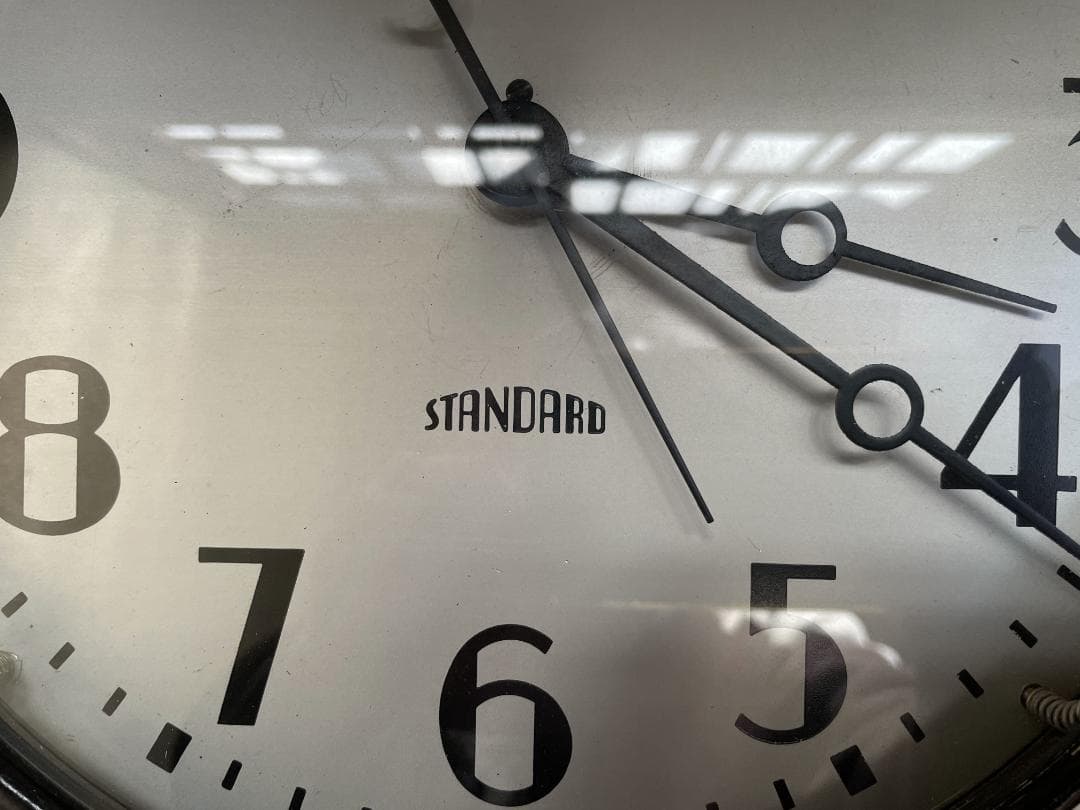 VINTAGE STANDARD製 スクールクロック/壁掛け時計/ヴィンテージ