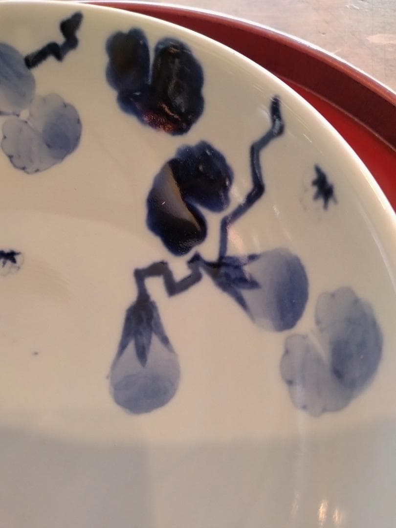 有田山口洋一工房手描き茄子絵盛鉢 - メルカリ