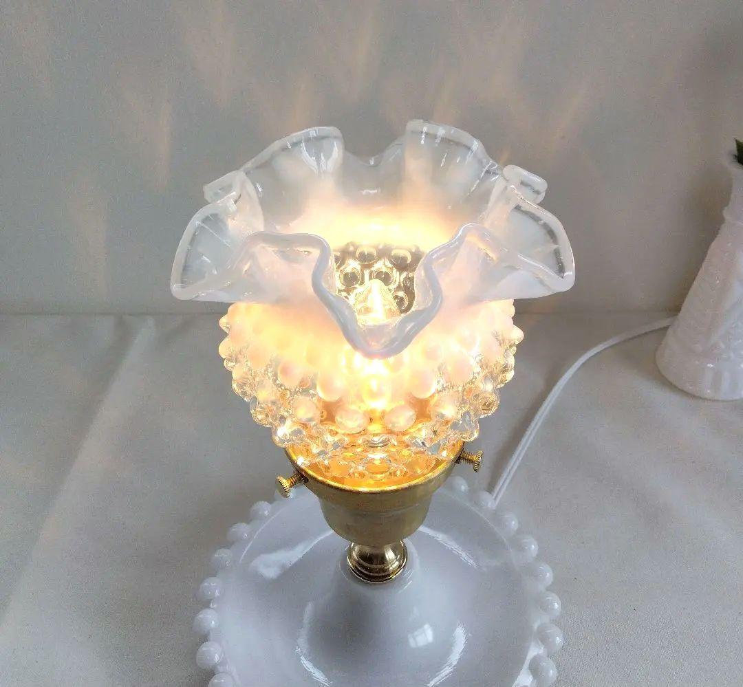 VTG フェントン フレンチ オパールセント ホブネイル ランプ