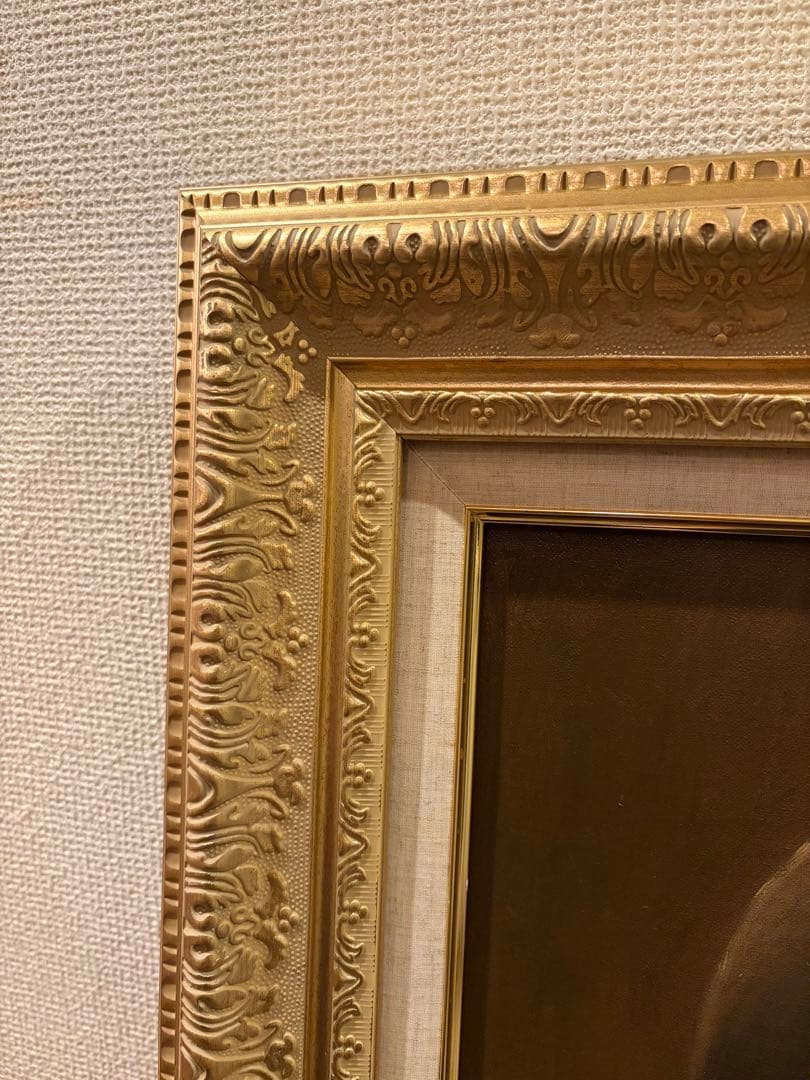 黒田清輝 肉筆 油彩画F10号 レンブラント肖像画模写 サインあり - メルカリ