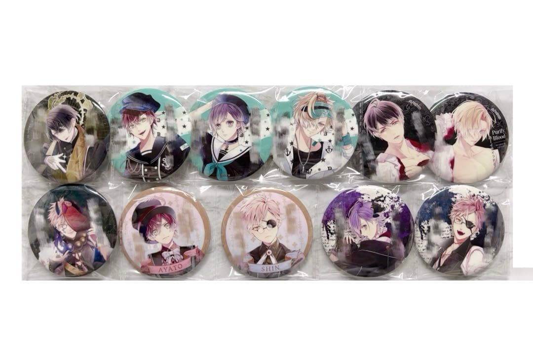 ディアラバ 受注限定 メッセージ入り缶バッジ99点/クリアカード79点