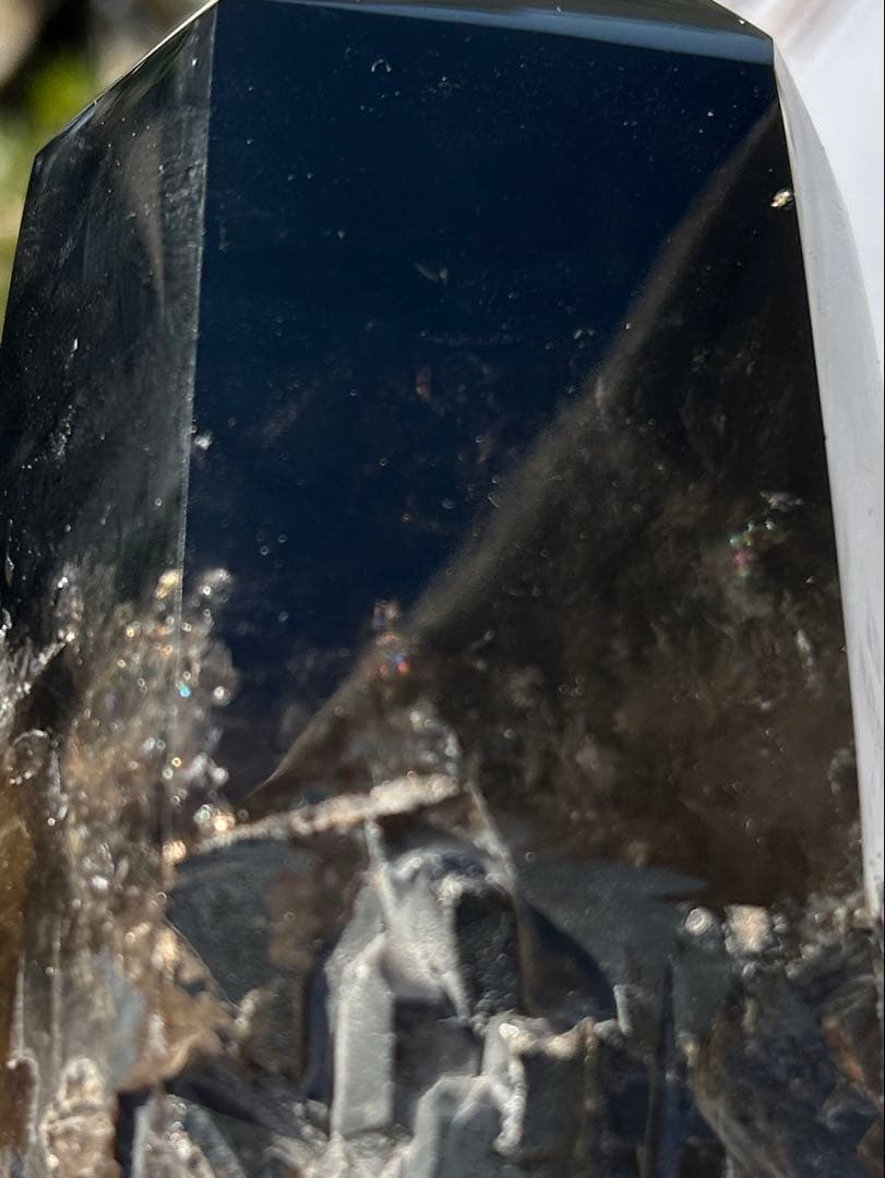 ⭐️モリオンポイント♡BIGサイズ　木の専用台座セット　魔除け　邪鬼　浄化　⭐️