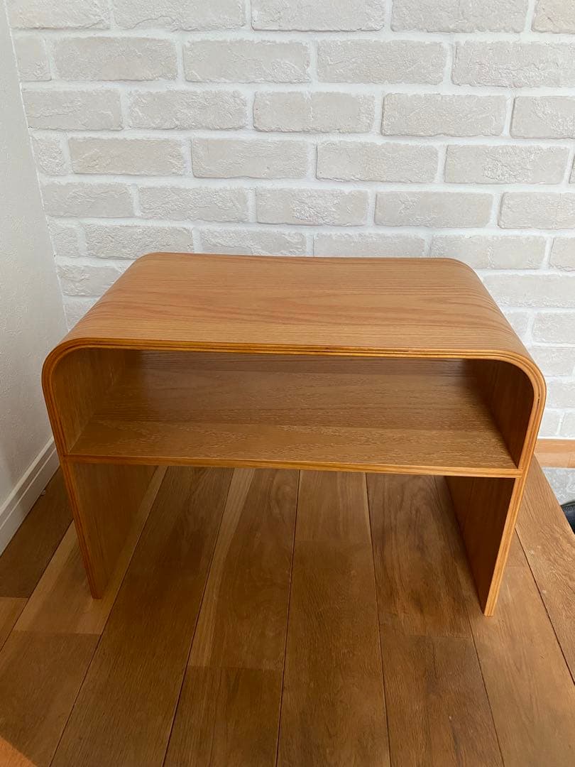 木製 サイドテーブル 2way