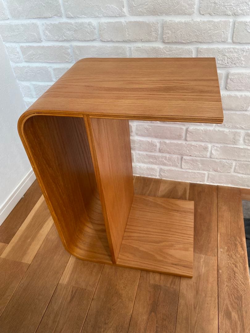 木製 サイドテーブル 2way