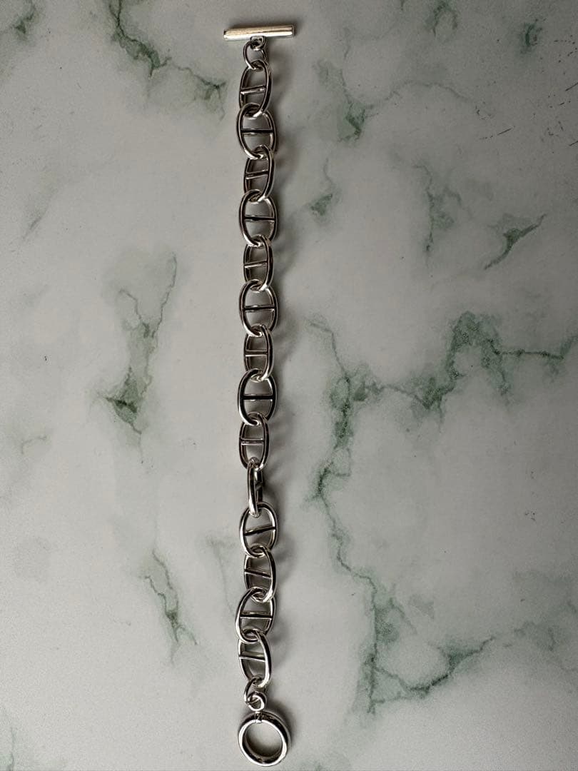 シルバーブレスレット　アンカーチェーン