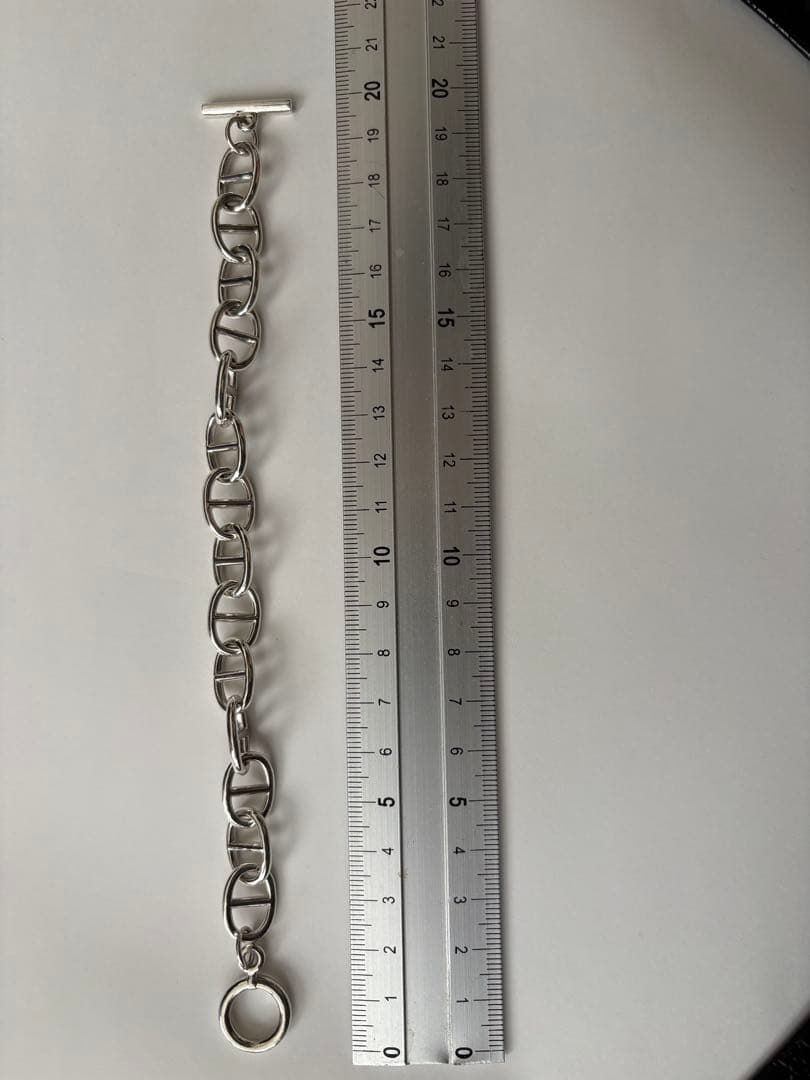 シルバーブレスレット　アンカーチェーン