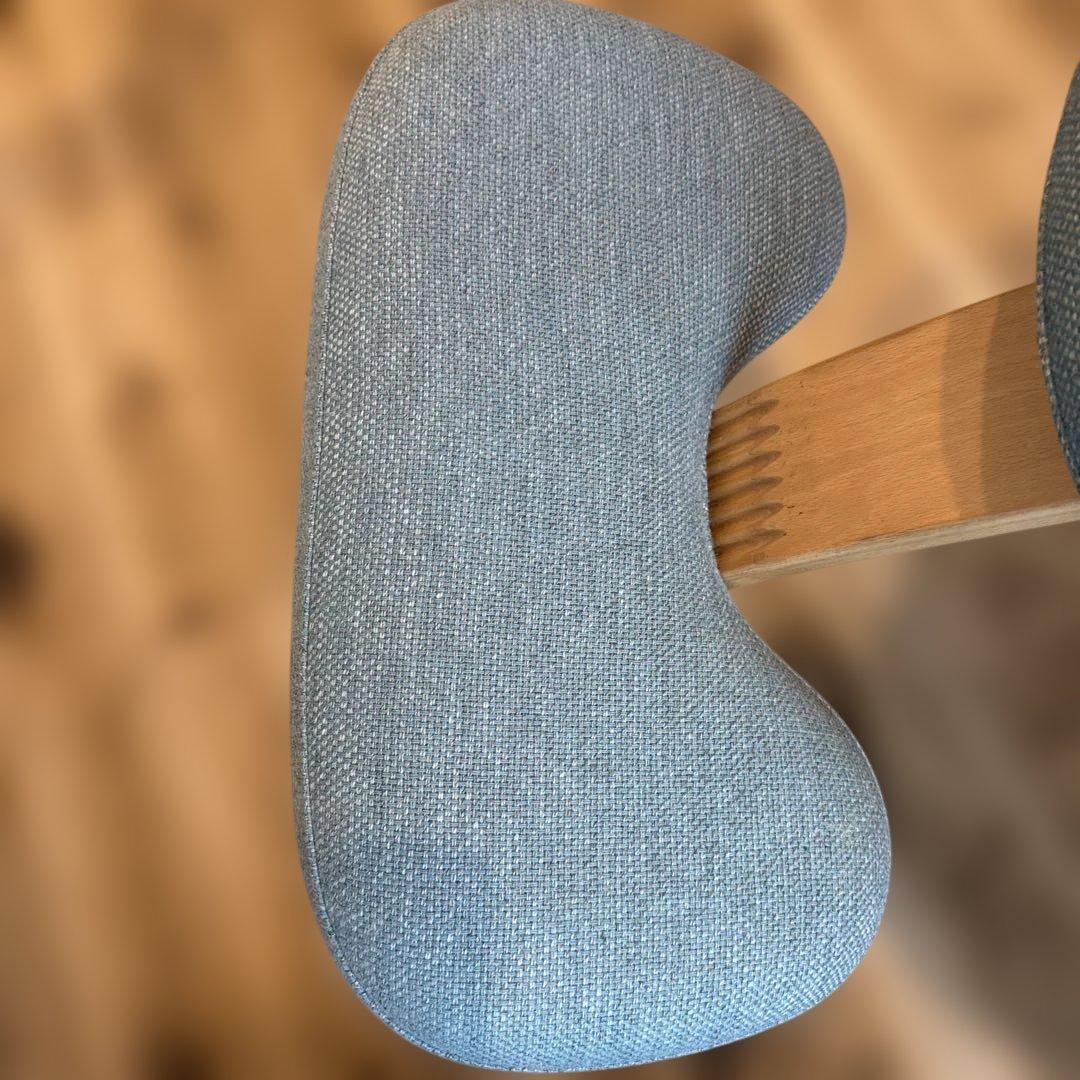 【美品】バランスイージー　姿勢矯正バランスチェア　ライトグリーン　リボ社